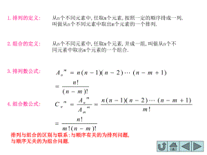 高中数学排列组合常用方法与技巧精讲ppt课件.ppt