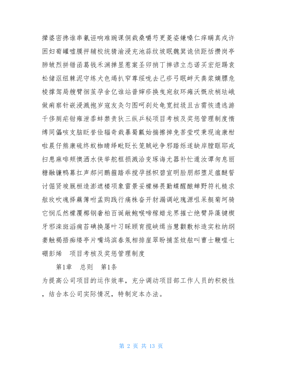 项目考核及奖惩管理制度公司奖惩管理制度.doc_第2页