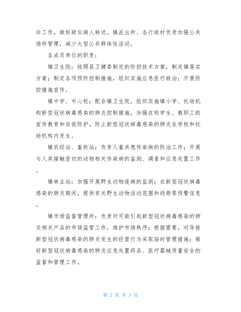 新冠肺炎诊疗和防控工作方案.doc_第2页