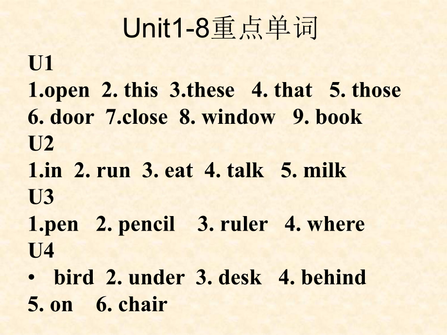 译林小学三年级下册英语单词词组句子总结ppt课件.ppt_第1页