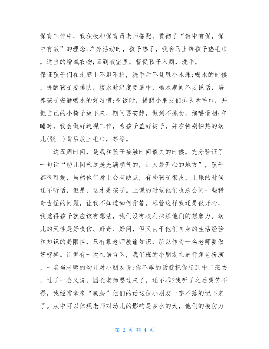 幼师教学见习个人总结.doc_第2页