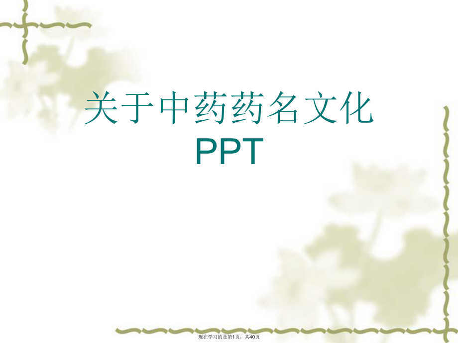 中药药名文化PPT课件.ppt_第1页