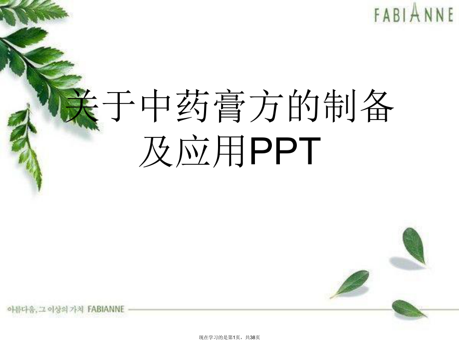 中药膏方的制备及应用PPT课件.ppt_第1页