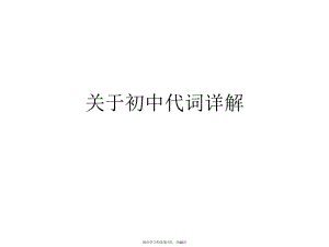 初中代词详解.ppt