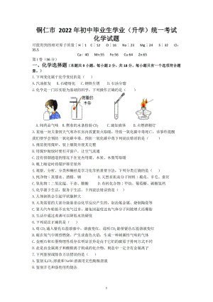 2022年贵州省铜仁市中考化学试题.docx