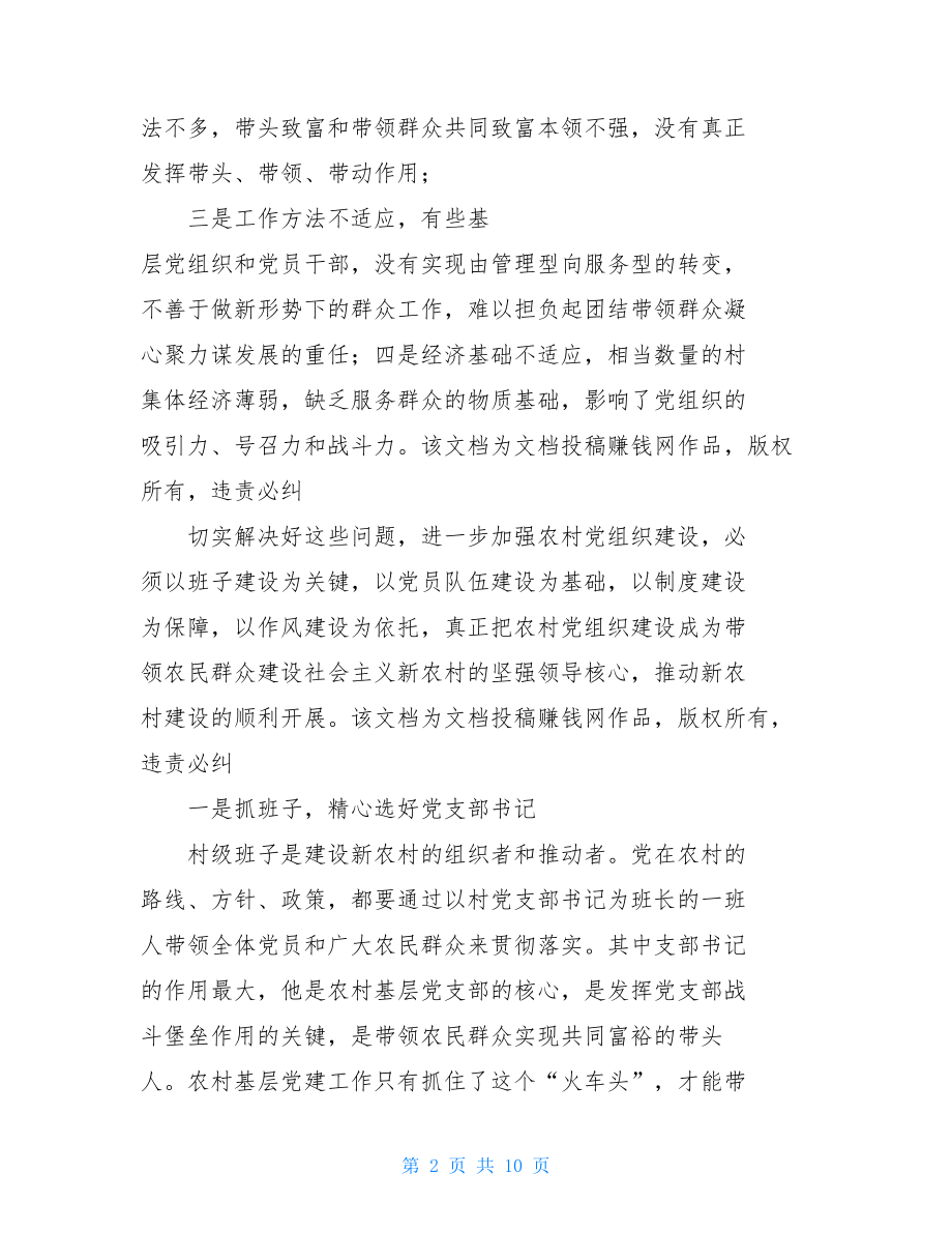 大力加强农村党建工作为新农村建设提供坚强组织保证.doc_第2页