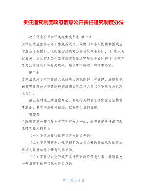 责任追究制度政府信息公开责任追究制度办法.doc