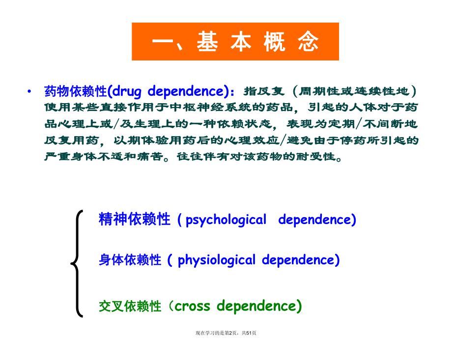 人类药物成瘾和依赖性.ppt_第2页