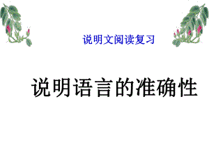 说明文语言的准确性和生动性ppt课件.ppt