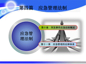 第四篇应急管理法制应急管理概论理论与实践ppt课件.pptx