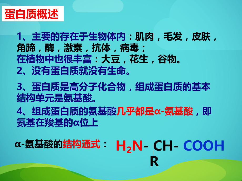 新人教版选修5第四章第三节蛋白质核酸ppt课件.ppt_第2页