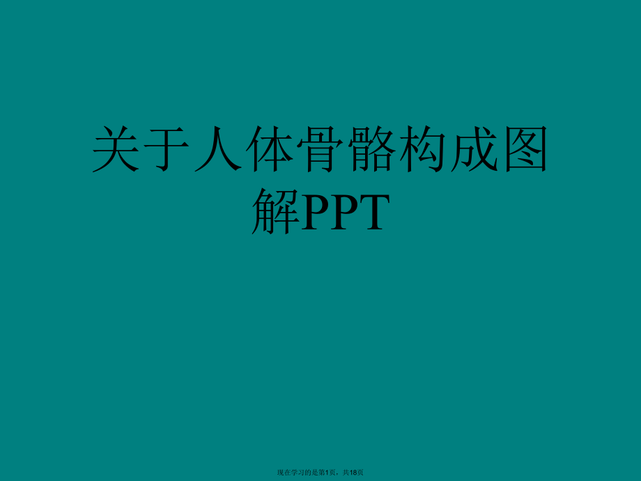 人体骨骼构成图解PPT课件.ppt_第1页