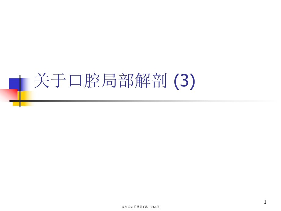 口腔局部解剖 (3).ppt_第1页