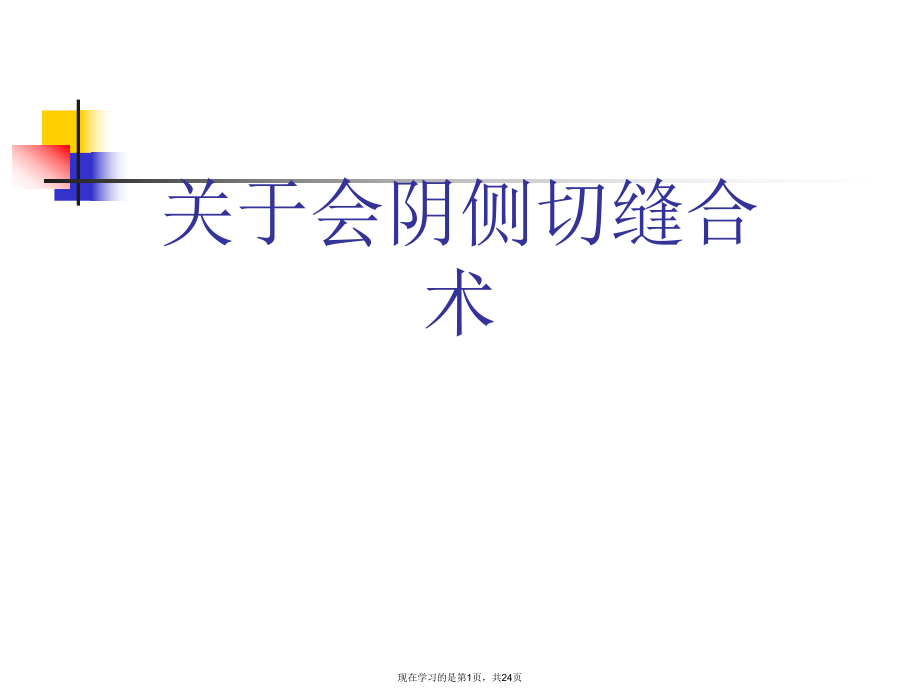 会阴侧切缝合术课件.ppt_第1页