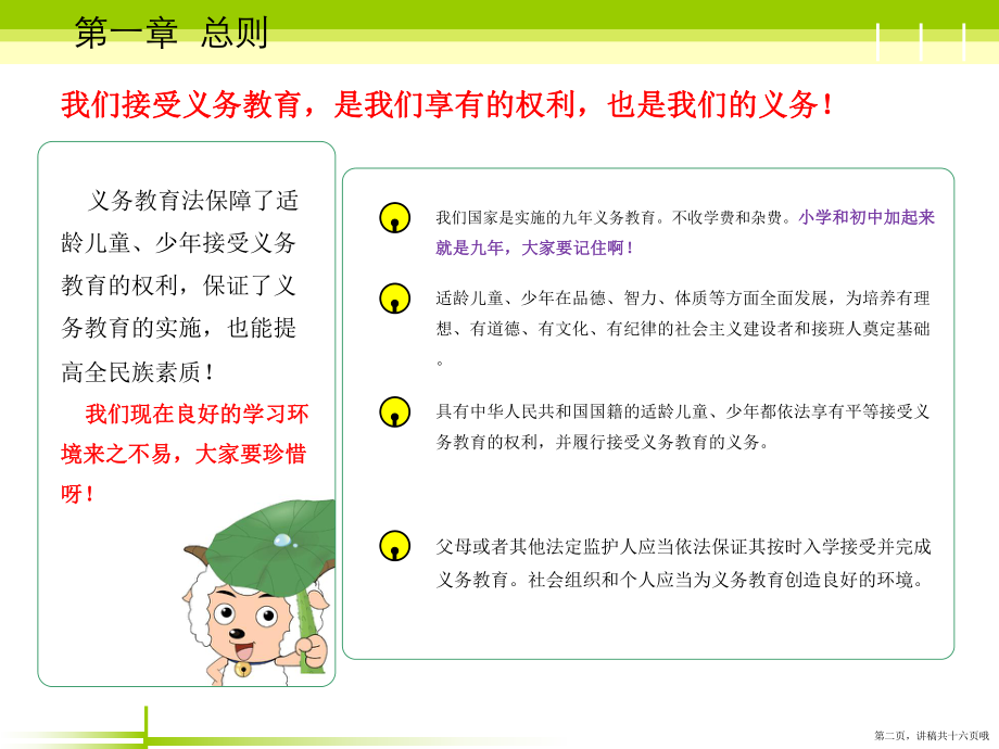 义务教育法宣传知识小学生用讲稿.ppt_第2页