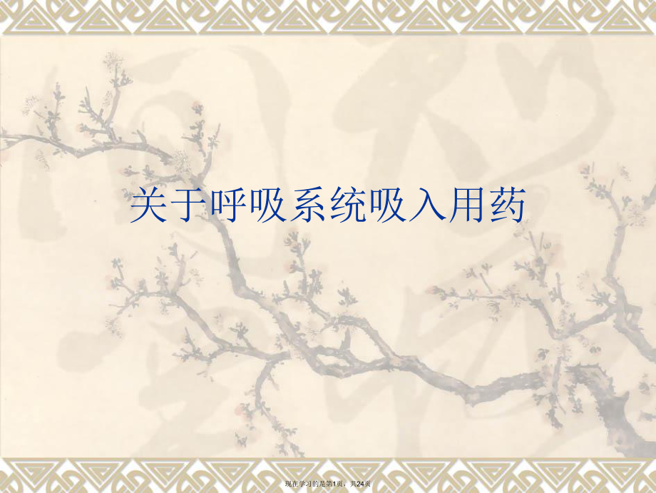 呼吸系统吸入用药.ppt_第1页