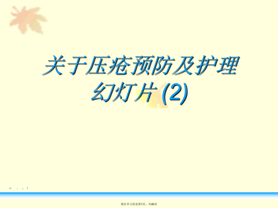 压疮预防及护理幻灯片 (2).ppt_第1页