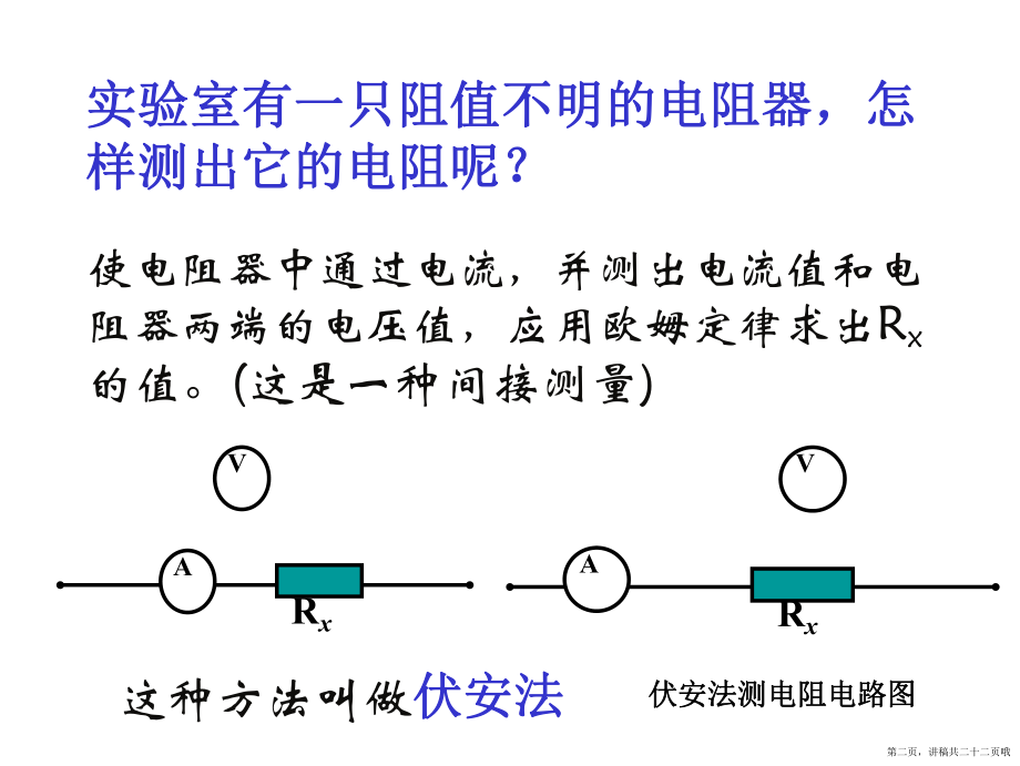 九年级物理欧姆定律的应用讲稿.ppt_第2页