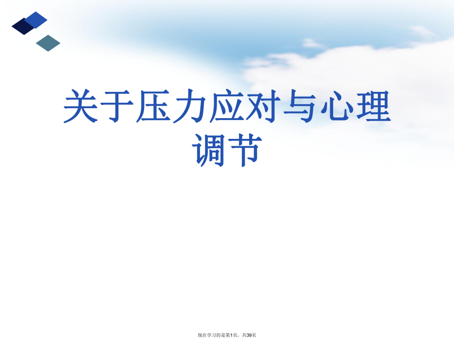 压力应对与心理调节.ppt_第1页