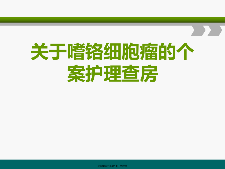 嗜铬细胞瘤的个案护理查房.ppt_第1页