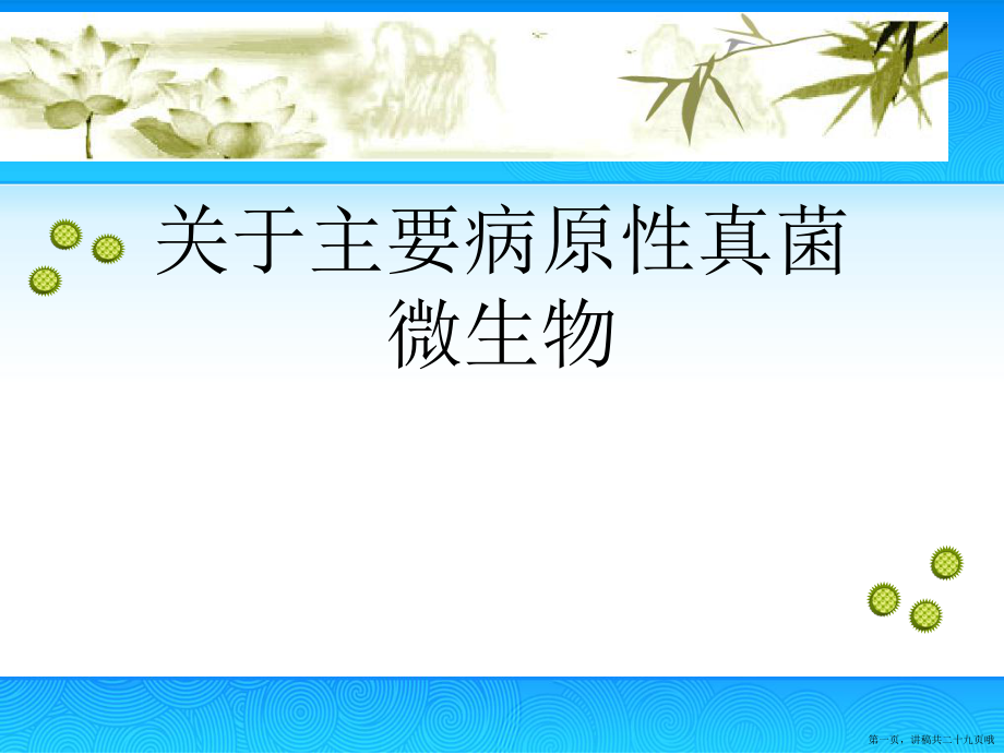 主要病原性真菌微生物讲稿.ppt_第1页