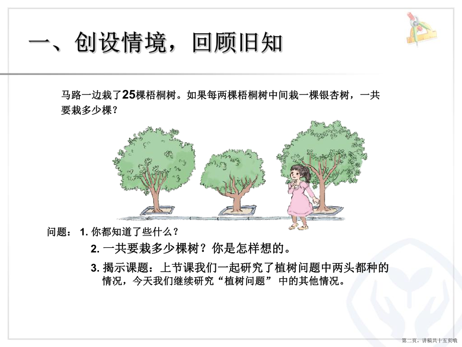 两端都不栽的植树问题讲稿.ppt_第2页