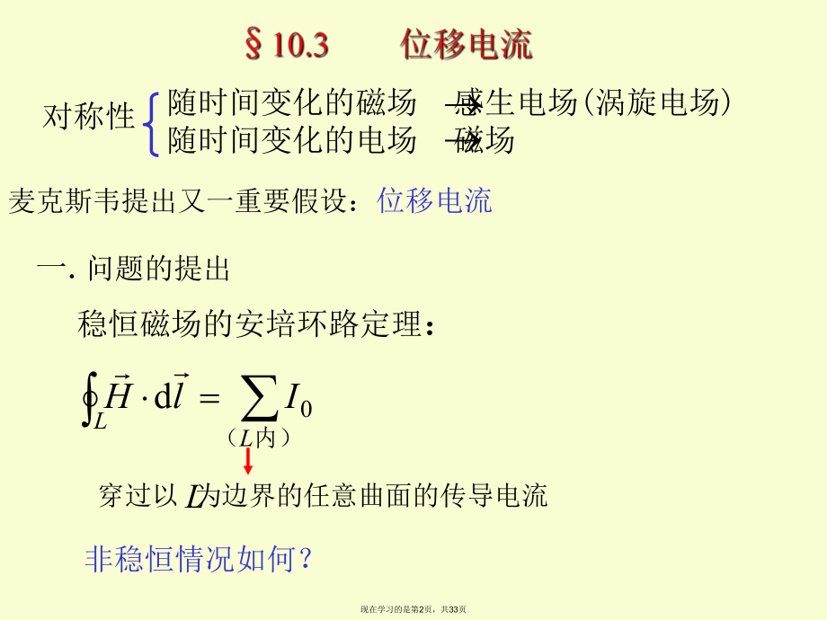 位移电流与麦克斯韦方程组课件.ppt_第2页