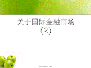 国际金融市场 (2).ppt