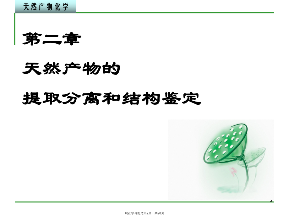 天然产物的提取分离和结构鉴定 (2).ppt_第2页