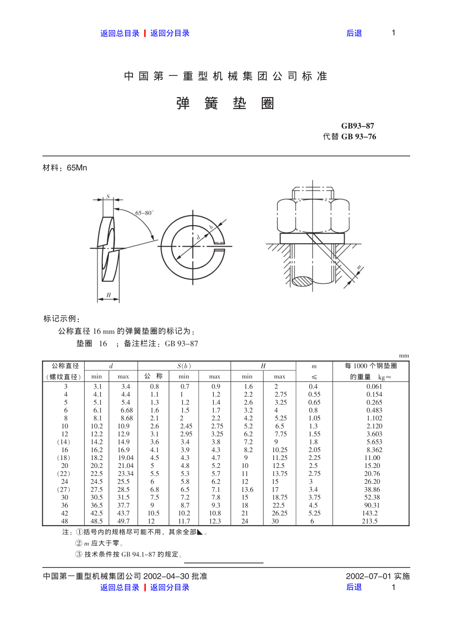 ZG标准之弹簧垫圈中国一重机械.pdf_第1页