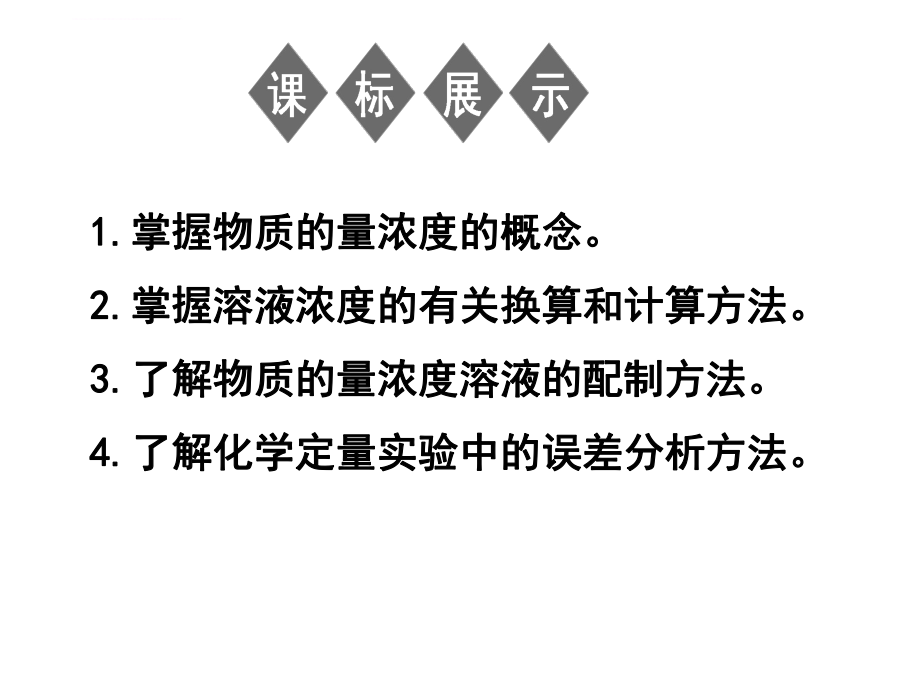 物质的量浓度及其计算ppt课件.ppt_第1页