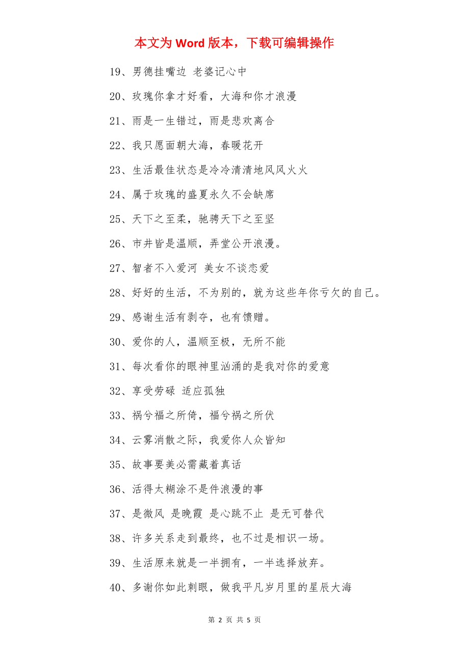 高级小众暗恋文案_意难平小众情绪文案.docx_第2页