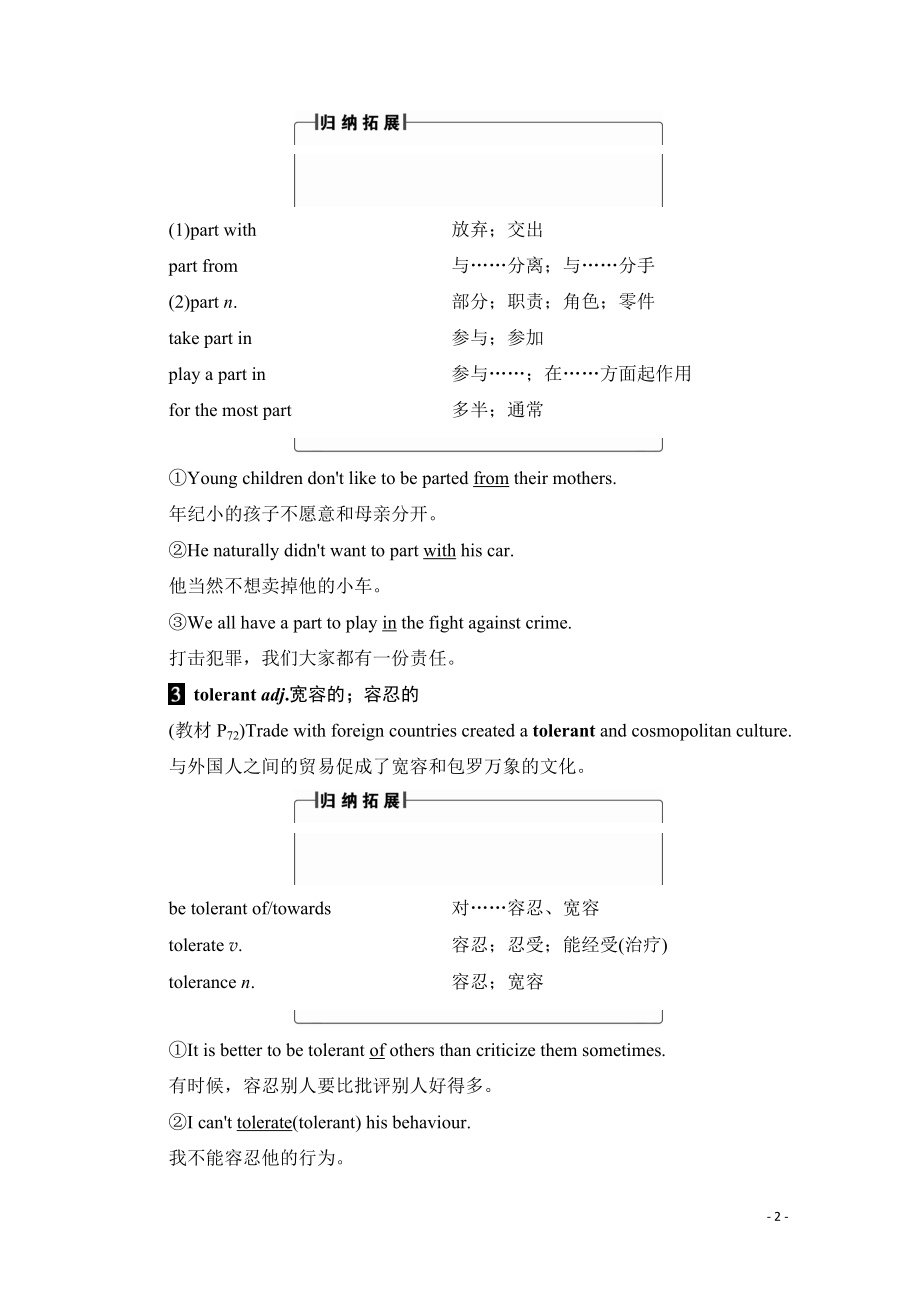 2021-2022学年高中英语外研版选修8学案：Module 6 Section Ⅱ Introduction & Reading and Vocabulary（1）—Language Points.pdf_第2页