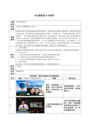 《时间都去哪儿了》A3微课程设计方案公开课.pdf