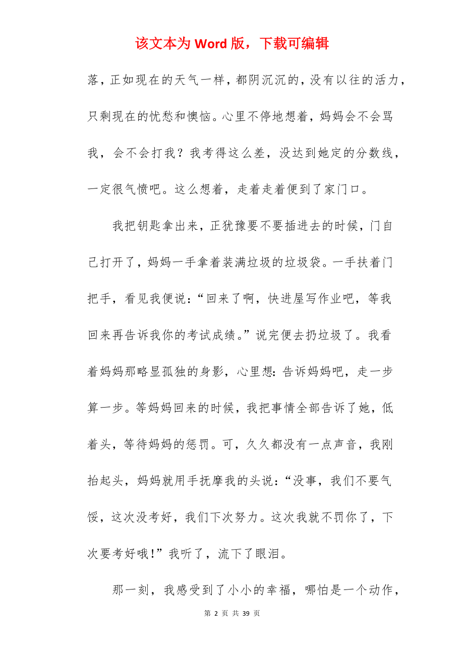 小小的幸福作文600字.docx_第2页