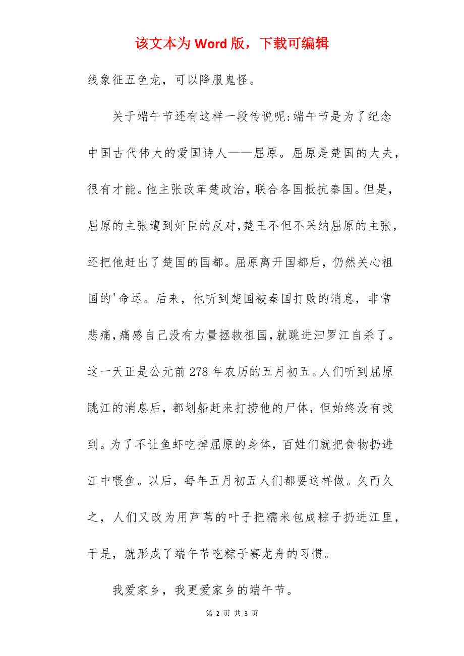 家乡的端午节端午节作文.docx_第2页