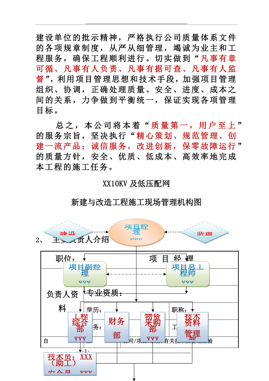 10KV及低压配网新建与改造工程施工组织方案.docx_第2页