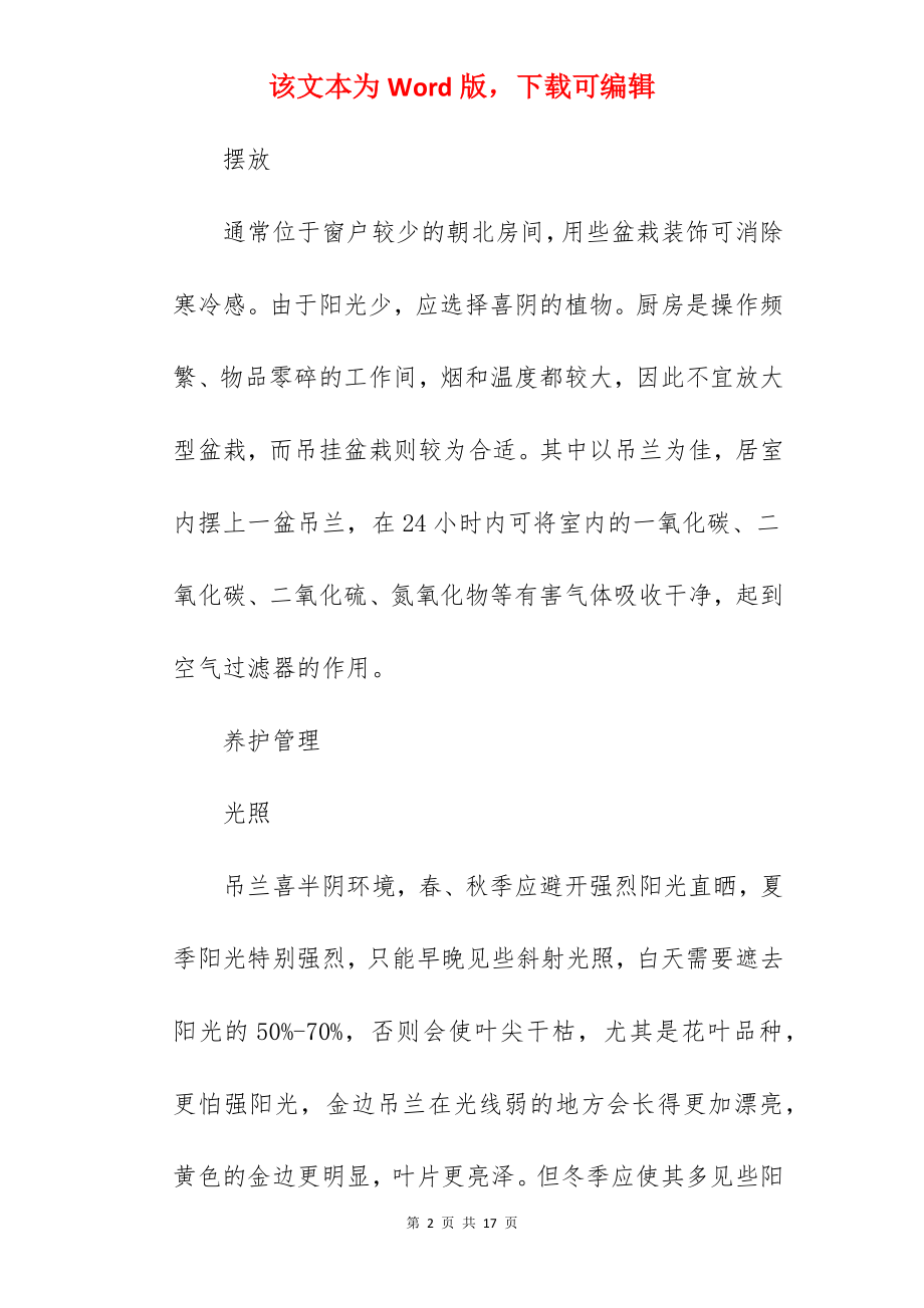 盆栽吊兰怎么养.docx_第2页