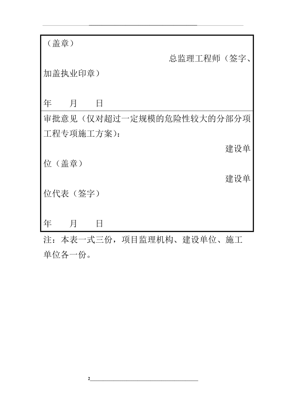 表B.0.1-施工组织设计或(专项)方案报审表.doc_第2页