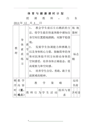 身体素质练习教案及反思.doc