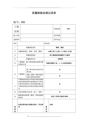 质量缺陷处理记录表.doc