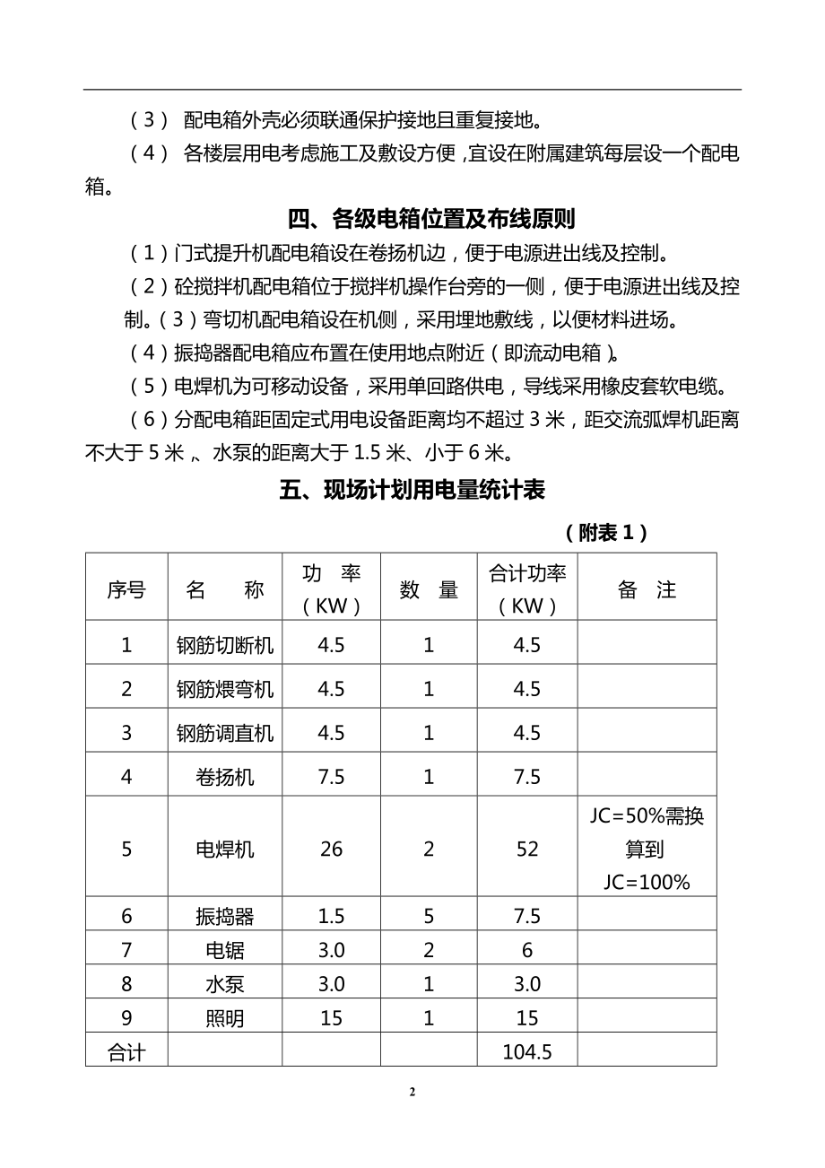 电气施工组织设计 设备厂施工现场临时用电.docx_第2页