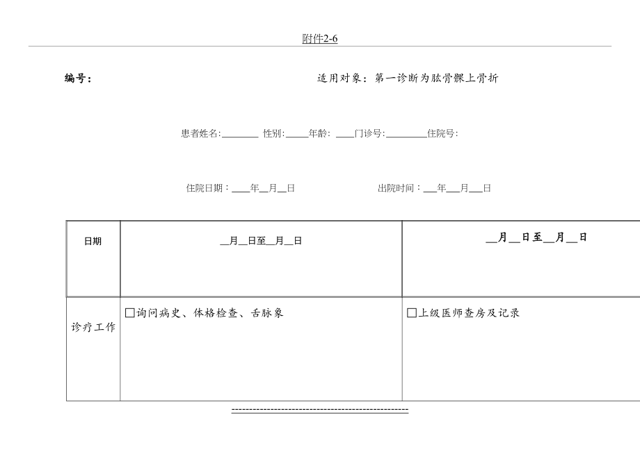 肱骨髁上骨折临床路径.doc_第2页