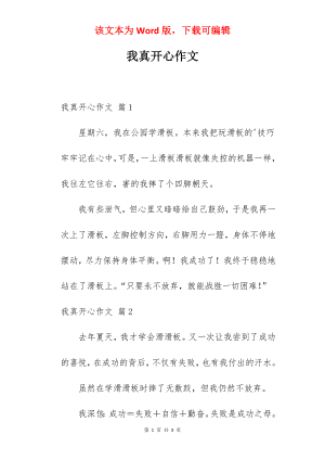 我真开心作文.docx