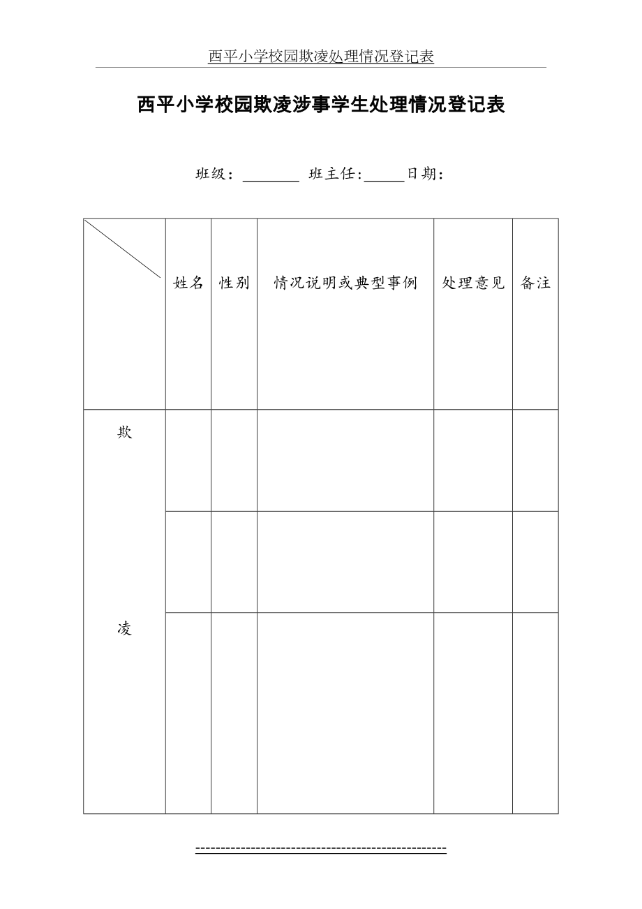 西平小学校园欺凌处理情况登记表.doc_第2页