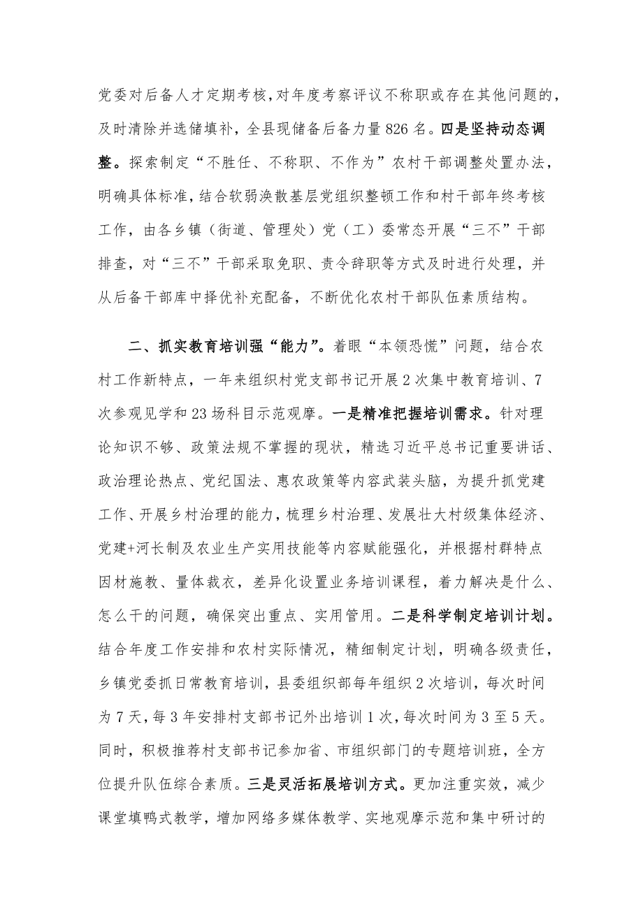 村党支部书记队伍建设工作汇报.docx_第2页