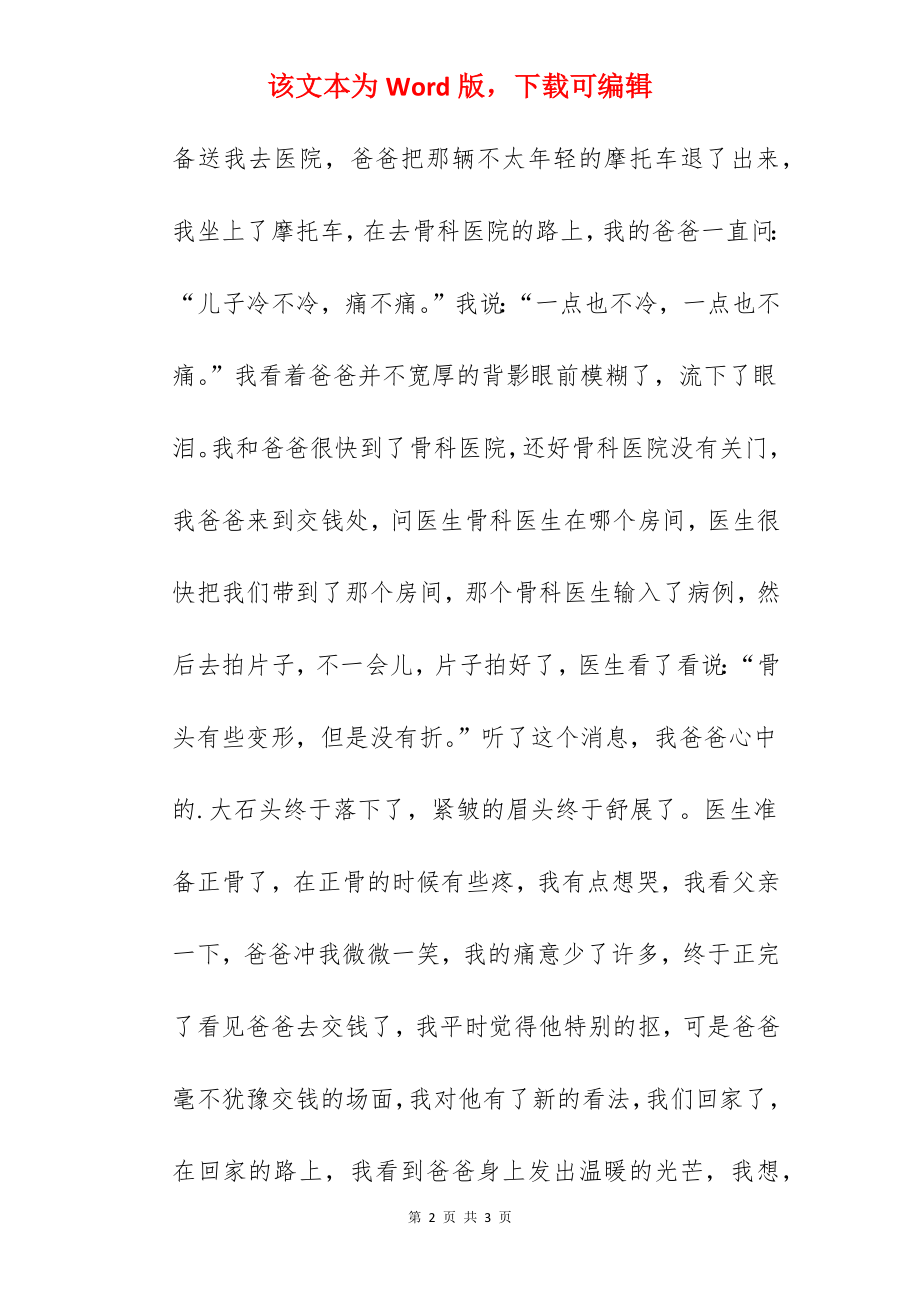 父爱高中的作文.docx_第2页