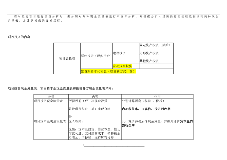 资本金现金流量表和投资现金流量表.doc_第2页