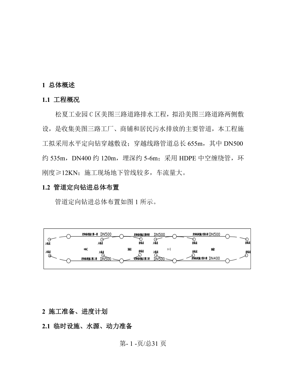 环保施工组织设计污水管工程拖管法施工组织设计方案.doc_第2页