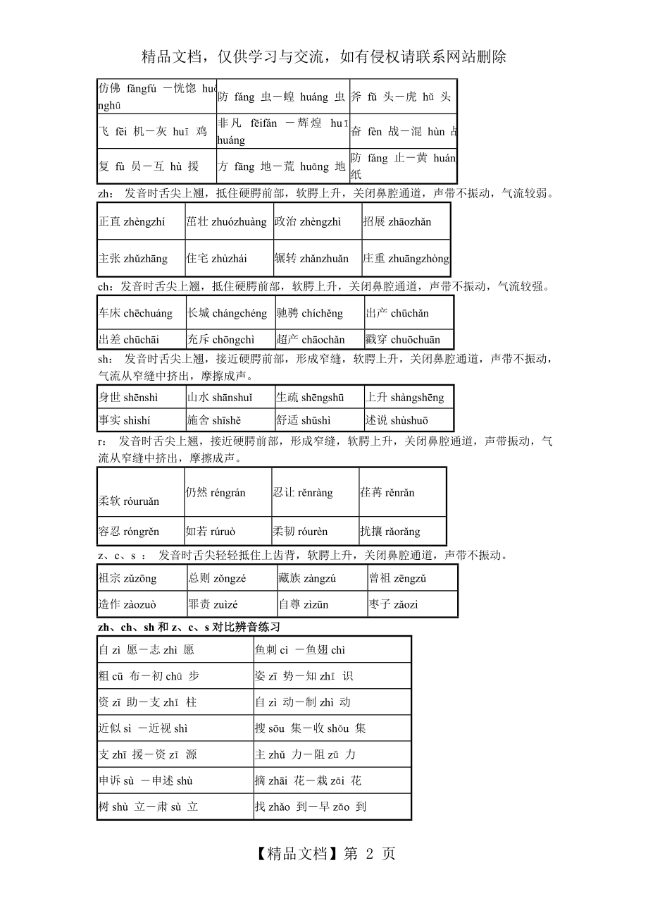 普通话常见易错读音词语.doc_第2页